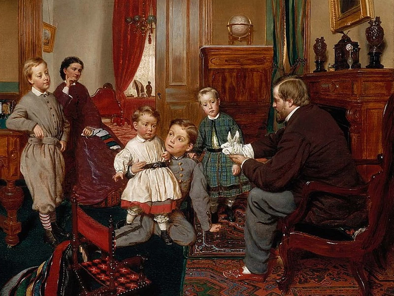 1823-Johannes Adam Simon Oertel - La famiglia Colgate - Museo delle Belle Arti